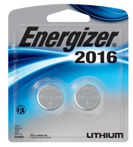 BATTERY 3V 2016 2/PK