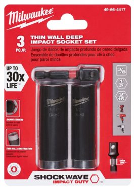 MILWAUKEE SOCKET SET 3PC.