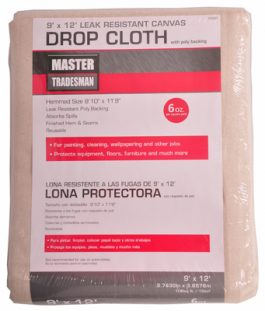 DROP CLOTH CANVAS 9X12  6/OZ