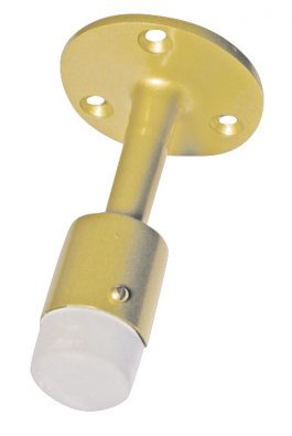 DOOR STOP WALL MOUNT BRASS