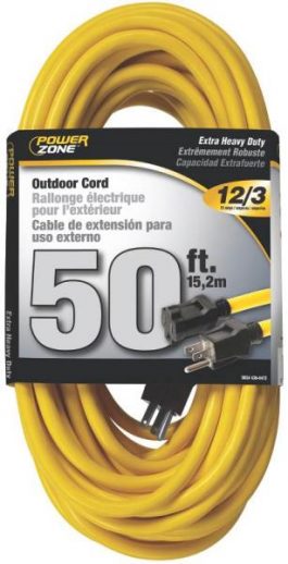EXTENSION CORD  #12-3  50FT