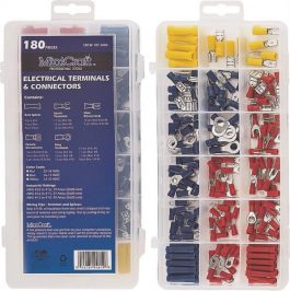 TERMINAL KIT SOLDERLESS 180PC.