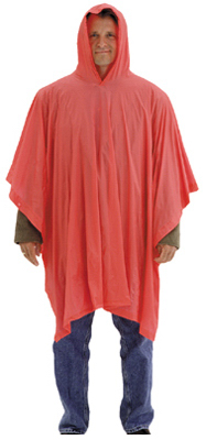 PONCHO ORANGE 50" X 80"