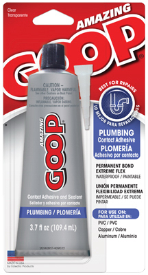 ADHESIVE GOOP PLUMBERS 3.7OZ.