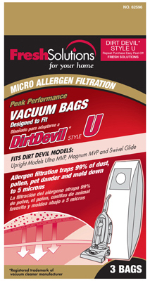DIRT DEVIL TYPE U VAC BAG