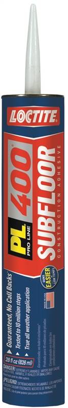 ADHESIVE CAULK PL400 28/OZ