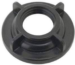 FAUCET NUT BLACK PLASTIC 2/PK