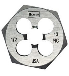 DIE HEX 1/2"X13