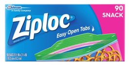 ZIPLOC 90CT SNACK BAG
