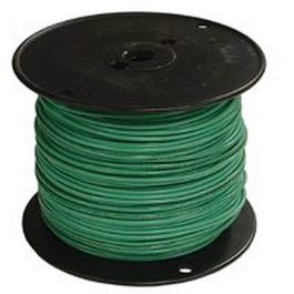 WIRE 14G.BRAIDED GREEN 500FT.