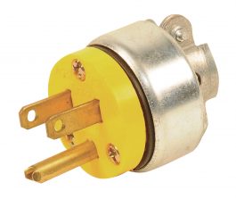 PLUG ARMORED MALE 15A/125V