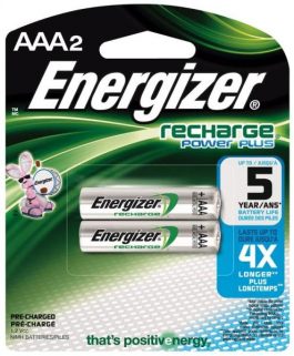 BATTERY RECHARGEABLE AAA PK/2