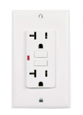 GFI OUTLET WHITE 15AMP