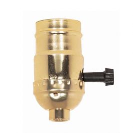 SOCKET BRASS 3-WAY TURN