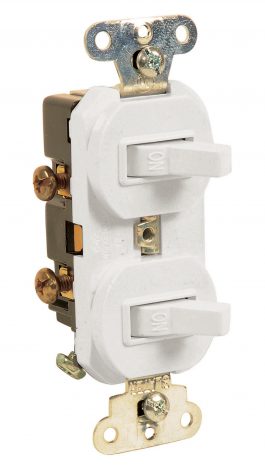 SWITCH 2GANG WHITE #271W