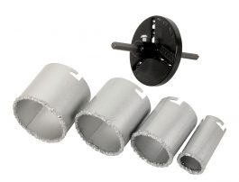 HOLESAW KIT CARBIDE GRIT