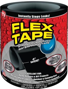 FLEX SEAL TAPE 4"X5' BLACK