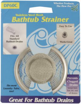 STRAINER SS MESH BATHTUB