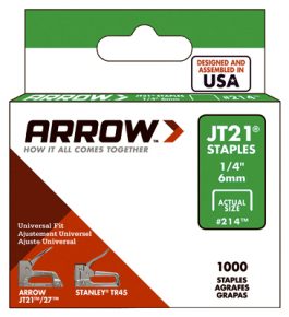 STAPLE JT-21 1/4" 1000PK
