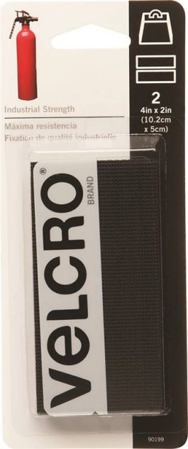 VELCRO BLACK 2"X4" 2PACK