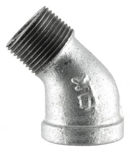 ELBOW STEAM GALV 45 1-1/4"