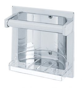 CHROME SOAP/GRAB HLDR RECESSED