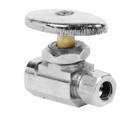 VALVE STOP STR 1/2"IPSX3/8"OD
