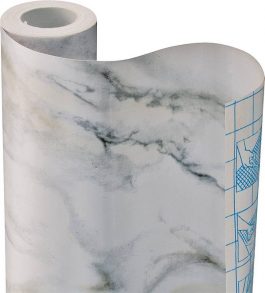 CONTACT PAPER 9'X18" MARBLE WH