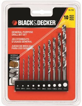 B&D DRILL BIT HS 10PC. SET