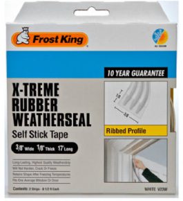 WEATHER STRIP 3/8"X1/8"X17FT.