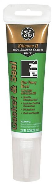CAULK SILICONE II BLACK 2.8/OZ