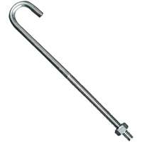 J BOLT 1/4"X6" ZINC