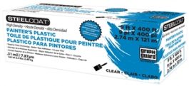 DROP CLOTH PLASTIC CLEAR