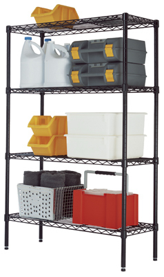 SHELVING 4 TIER 350LB CAPACITY