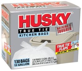 TRASH BAGS 13 GL WHITE