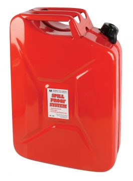 GAS CAN STEEL 5GAL.W/SPOUT