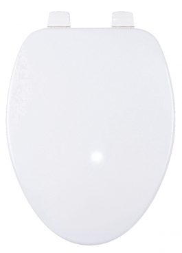 TOILET SEAT WHITE ELONGATED