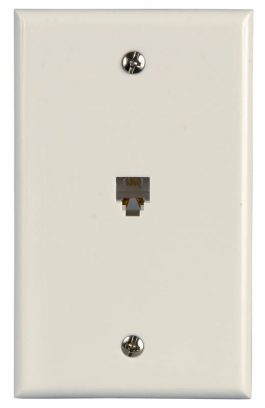 PLATE 1GANG TELEPHONE WHITE