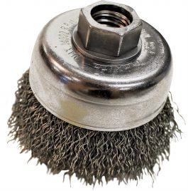 WIRE BRUSH CUP 3" 5/8-11