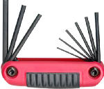 HEX KEY SET 6PC. FOLDING ERGO