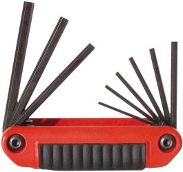 HEX KEY SET 9PC. FOLDING ERGO