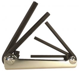 HEX KEY SET 5PC FOLDING EKLIND