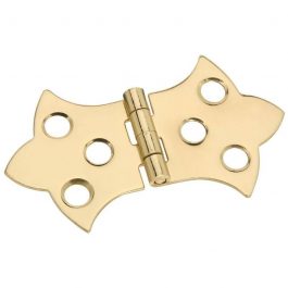 HINGE DECORATIVE BRITE BRASS