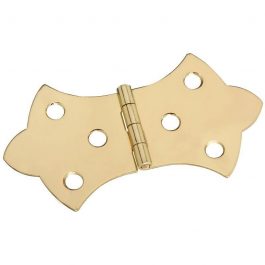 HINGE DECORATIVE BRITE BRASS