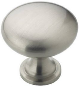 KNOB 1-1/4 ROUND SATIN NICKEL