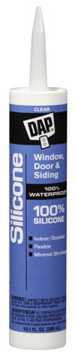 CAULK SILICONE CLEAR 9.8/OZ