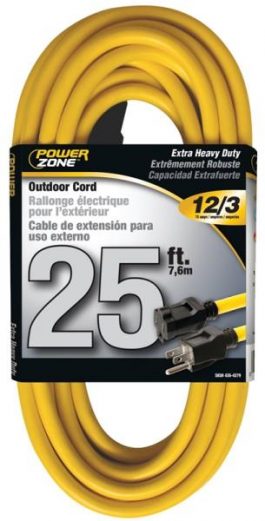 EXTENSION CORD  #12-3  25FT