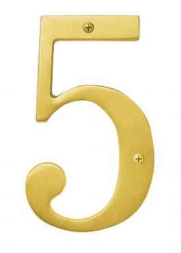 HOUSE NUMBER - 5" - #2