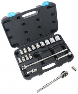 SOCKET SET 19PC 1/2" DRIVE