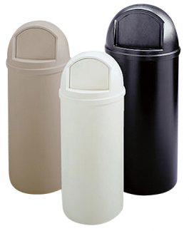 RUBB MARSHAL CAN BEIGE 15 GAL